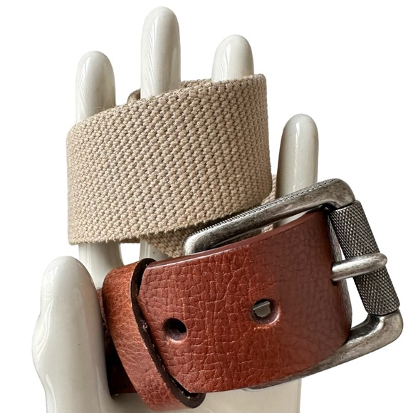Columbia Canvas & Leather Belt S - Picture 1 of 7